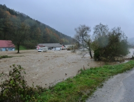 Slika 14: Mislinja, Pameče - poplava 2012